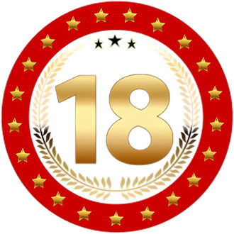 Bellatio Decorations Bierviltjes 18 - 25x stuks - rood/goud - luxe - verjaardag/jubilea - feestartikelen Multi