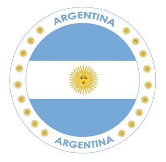 Bellatio Decorations Bierviltjes Argentinie - 50x stuks - landenthema - versiering - onderzetter