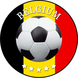 Bellatio Decorations Bierviltjes Belgie - 100x stuks - voetbal - EK/WK versiering - onderzetter