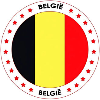 Bellatio Decorations Bierviltjes Belgie - 25x stuks - landenthema - versiering - onderzetter