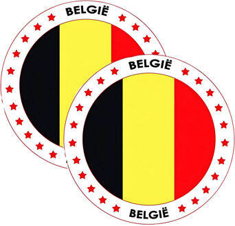 Bellatio Decorations Bierviltjes Belgie - 50x stuks - landenthema - versiering - onderzetter