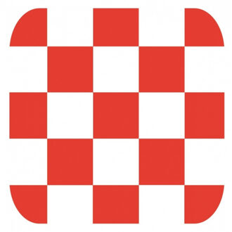 Bellatio Decorations Bierviltjes Brabant - 15x stuks - brabantse vlag - thema - dubbelzijdig Multi