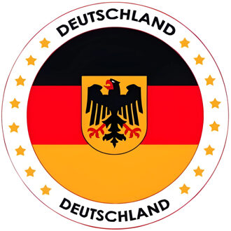 Bellatio Decorations Bierviltjes Duitsland - 25x stuks - landenthema - versiering - onderzetter Multi