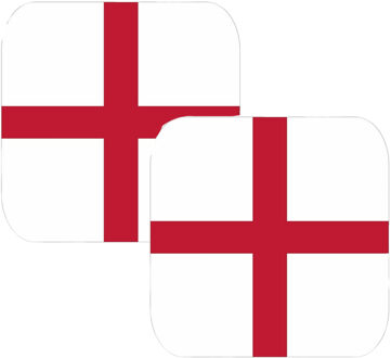 Bellatio Decorations Bierviltjes Engeland - 30x stuks - Europa - vierkant - landen thema - 30x9 cm