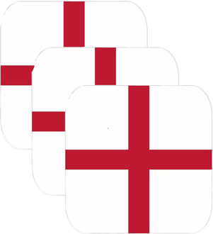 Bellatio Decorations Bierviltjes Engeland - 45x stuks - Europa - vierkant - landen thema - 45x9 cm