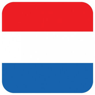Bellatio Decorations Bierviltjes Holland - 15x stuks - vierkant - landenthema - 9 x 9 cm - onderzetter Multi