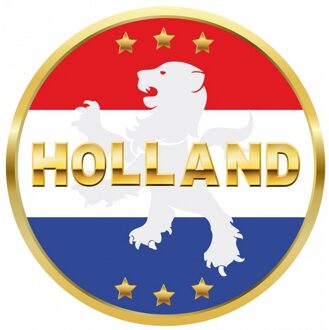 Bellatio Decorations Bierviltjes Holland - 25x stuks - Nederland - versiering - onderzetter Multi