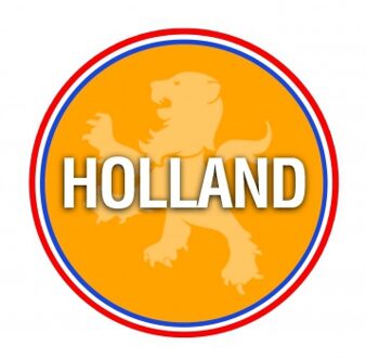 Bellatio Decorations Bierviltjes Holland oranje thema print 25 stuks - EK/ WK oranje versiering
