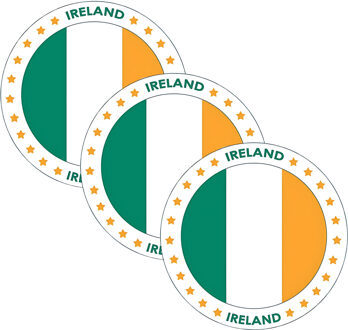 Bellatio Decorations Bierviltjes Ierland - 75x stuks - landenthema - versiering - onderzetter