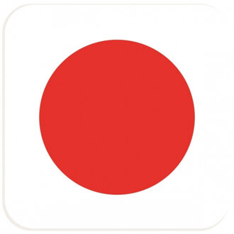 Bellatio Decorations Bierviltjes Japanse vlag vierkant 15 st