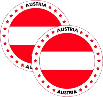 Bellatio Decorations Bierviltjes Oostenrijk - 50x stuks - landenthema - versiering - onderzetter