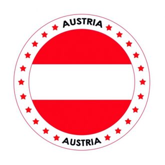 Bellatio Decorations Bierviltjes Oostenrijk - 75x stuks - landenthema - versiering - onderzetter