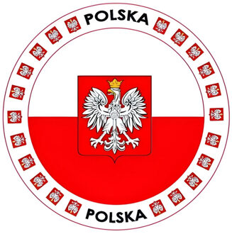 Bellatio Decorations Bierviltjes Polen - 25x stuks - landenthema - versiering - onderzetter