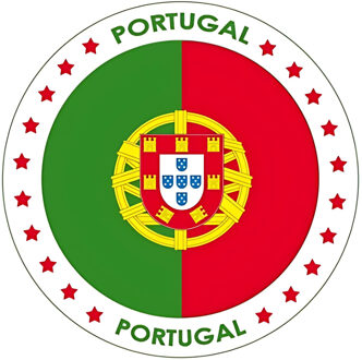 Bellatio Decorations Bierviltjes Portugal - 25x stuks - landenthema - versiering - onderzetter