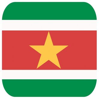 Bellatio Decorations Bierviltjes Surinaamse vlag vierkant 15 st