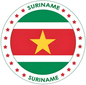 Bellatio Decorations Bierviltjes Suriname - 25x stuks - landenthema - versiering - onderzetter Multi