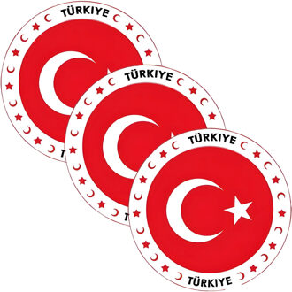 Bellatio Decorations Bierviltjes Turkije - 75x stuks - landenthema - versiering - onderzetter