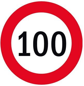 Bellatio Decorations Bierviltjes verjaardag 100 jaar Multi