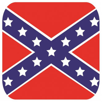 Bellatio Decorations Bierviltjes Zuidelijke staten - 15x stuks - landen thema - 9 x 9 cm - vierkant - karton