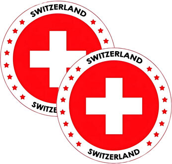 Bellatio Decorations Bierviltjes Zwitserland - 75x stuks - landenthema - versiering - onderzetter