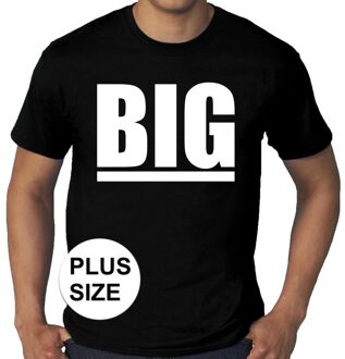 Bellatio Decorations Big grote maten t-shirt zwart heren