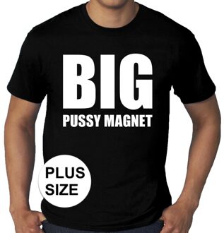 Bellatio Decorations Big Pussy magnet grote maten t-shirt zwart heren