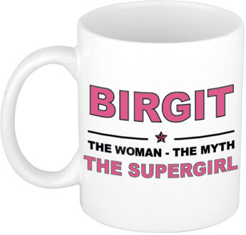 Bellatio Decorations Birgit The woman, The myth the supergirl cadeau koffie mok / thee beker 300 ml