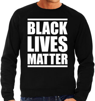 Bellatio Decorations Black lives matter demonstratie / protest sweater zwart voor heren 2XL