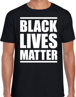 Bellatio Decorations Black lives matter demonstratie / protest t-shirt zwart voor heren 2XL