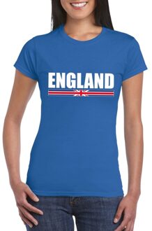 Bellatio Decorations Blauw Engeland supporter t-shirt voor dames