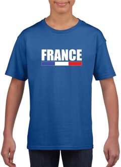 Bellatio Decorations Blauw Frankrijk supporter t-shirt voor kinderen L (146-152)