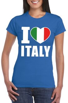 Bellatio Decorations Blauw I love Italie fan shirt dames 2XL