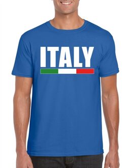 Bellatio Decorations Blauw Italie supporter shirt heren 2XL