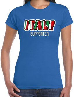 Bellatio Decorations Blauw Italy fan t-shirt voor dames - Italy supporter - Italie supporter - EK/ WK shirt / outfit 2XL