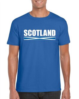 Bellatio Decorations Blauw Schotland supporter t-shirt voor heren S
