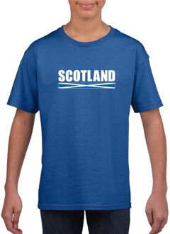 Bellatio Decorations Blauw Schotland supporter t-shirt voor kinderen