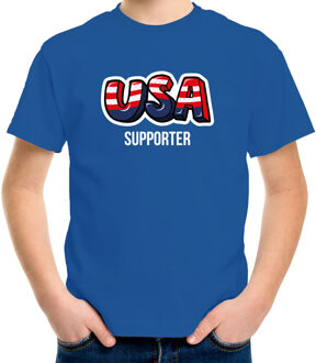Bellatio Decorations Blauw t-shirt usa / Amerika supporter EK/ WK voor kinderen