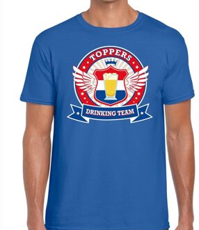 Bellatio Decorations Blauw Toppers drinking team t-shirt  / shirt  blauw Toppers team heren 2XL