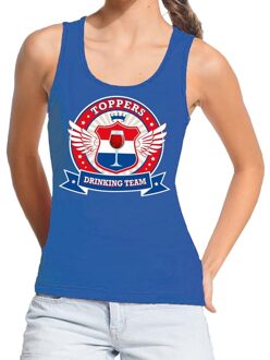 Bellatio Decorations Blauw Toppers drinking team tanktop / mouwloos shirt blauw dames -  Toppers 2019 kleding XL