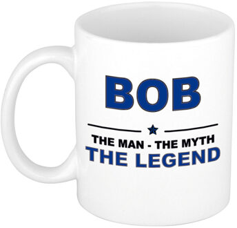 Bellatio Decorations Bob The man, The myth the legend collega kado mokken/bekers 300 ml Donkerblauw