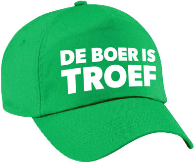 Bellatio Decorations Boer is troef Achterhoek pet / cap groen voor volwassenen - Verkleedhoofddeksels