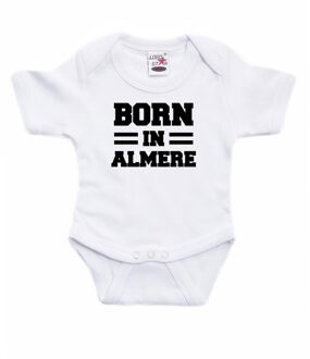 Bellatio Decorations Born in Almere cadeau baby rompertje wit jongen/meisje 56 (1-2 maanden)
