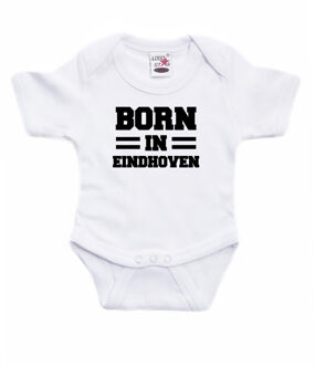 Bellatio Decorations Born in Eindhoven cadeau baby rompertje wit jongen/meisje 68 (4-6 maanden)