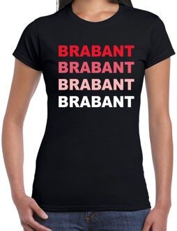 Bellatio Decorations Brabant / Holland t-shirt zwart voor dames 2XL