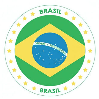 Bellatio Decorations Brazilie thema bierviltjes 25 stuks - Bierfiltjes Multikleur