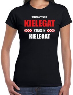 Bellatio Decorations Breda/Kielegat Carnaval outfit / t- shirt zwart dames 2XL