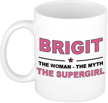 Bellatio Decorations Brigit The woman, The myth the supergirl collega kado mokken/bekers 300 ml Oudroze