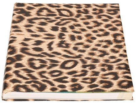 Bellatio Decorations Bruin/zwart kaftpapier panters/luipaarden 200 cm