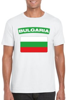 Bellatio Decorations Bulgaarse vlag shirt wit heren
