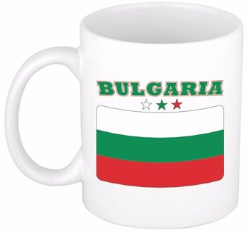 Bellatio Decorations Bulgaarse vlag theebeker 300 ml Multi